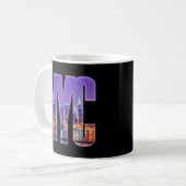 NYC Skyline (hell) Kaffeetasse (Vorderseite Links)