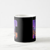 NYC Skyline (hell) Kaffeetasse (Mittel)