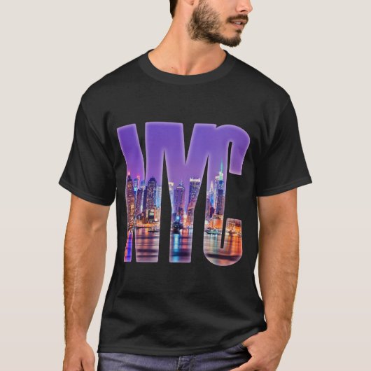 NYC Skyline (hell) T-Shirt (Vorderseite)