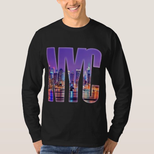 NYC Skyline (hell) T-Shirt (Vorderseite)