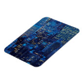 NYC Skyline, Hochwinkel bei Dämmerung Magnet (Linke Seite)