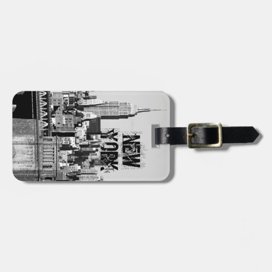 NYC Skyline II Gepäckanhänger (Vorderseite horizontal)