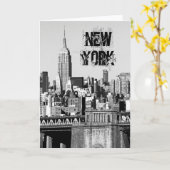 NYC Skyline II Karte (Gelbe Blume)