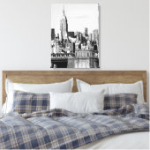 NYC Skyline II Leinwanddruck (Insitu (Schlafzimmer))