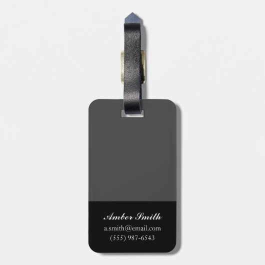 NYC Skyline IV Gepäckanhänger (Rückseite vertikal)