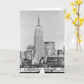 NYC Skyline IV Karte (Gelbe Blume)
