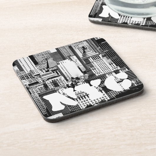 NYC Skyline IX Getränkeuntersetzer (Linke Seite)