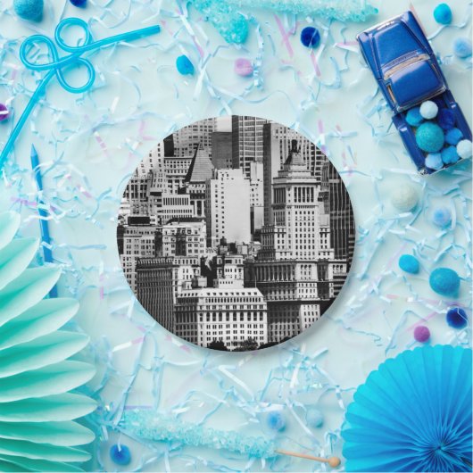 NYC Skyline IX Pappteller (Party)