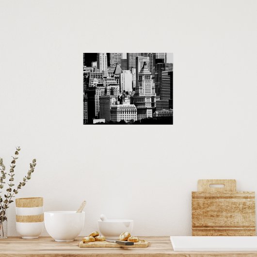 NYC Skyline IX Poster (Küche)