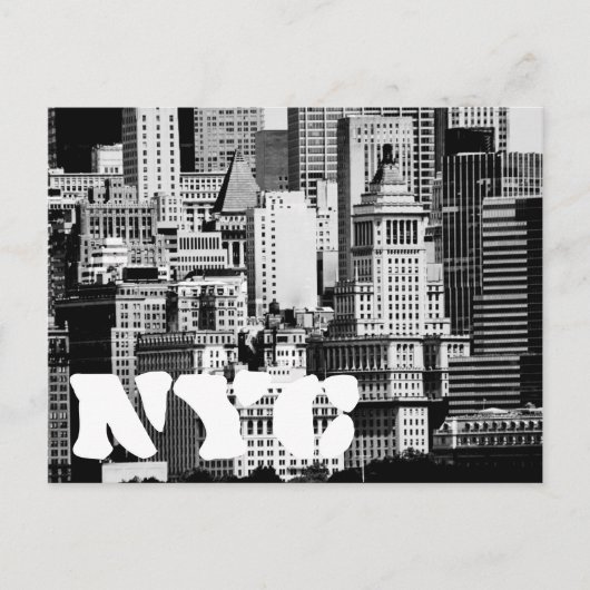 NYC Skyline IX Postkarte (Vorderseite)