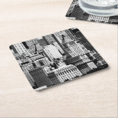 NYC Skyline IX Rechteckiger Pappuntersetzer (angewinkelt)