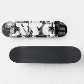 NYC Skyline IX Skateboard (Horizontal)