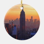 NYC Skyline: Keramik Ornament (Hinten)