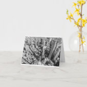 NYC-Skyline - leere geklappte Karte (Gelbe Blume)