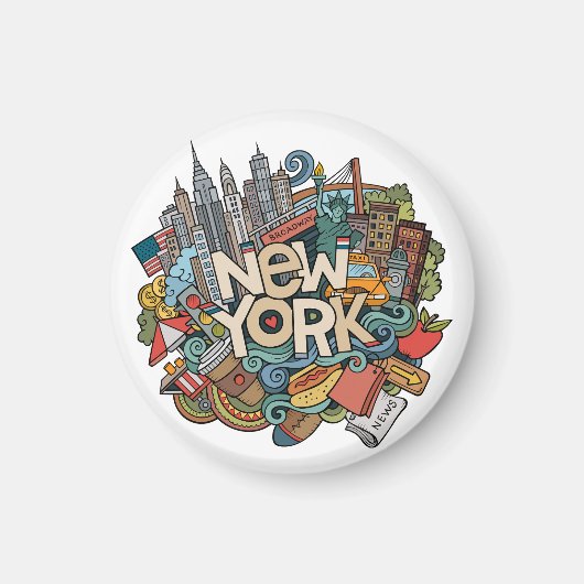 NYC Skyline Magnet (Vorne)