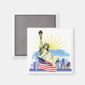 NYC Skyline Magnet (Vorderseite/Rückseite)