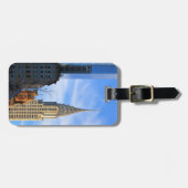 NYC Skyline: Midtown View of the Chrysler Gebäude Gepäckanhänger (Vorderseite horizontal)