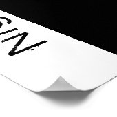 NYC skyline old Vintag Foto schwarz-weiß Poster (Ecke)