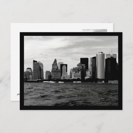 NYC Skyline Postkarte (Vorne/Hinten)