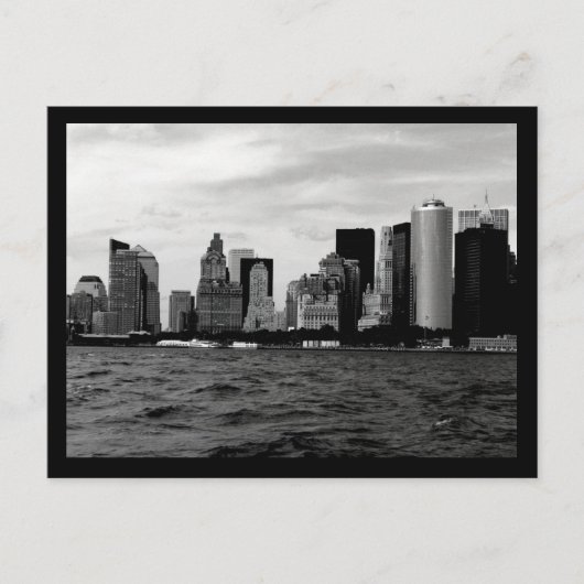NYC Skyline Postkarte (Vorderseite)