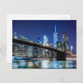 NYC Skyline Postkarte (Vorne/Hinten)
