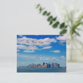nyc skyline postkarte (Stehend Vorderseite)