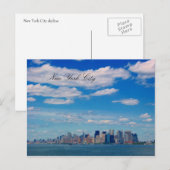 nyc skyline postkarte (Vorne/Hinten)