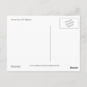 NYC Skyline, RAGEN EINE Postkarte hoch (Rückseite)