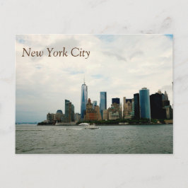 NYC Skyline, RAGEN EINE Postkarte hoch