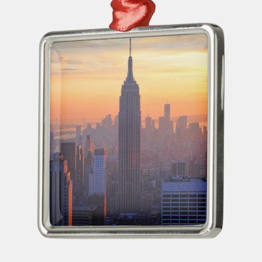 NYC Skyline: Silbernes Ornament (Links)