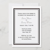 NYC Skyline Silhouette #2 DIY Verlobung Einladung (Rückseite)