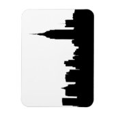 NYC Skyline Silhouette, Empire State Bldg #1 Magnet (Vertikal)