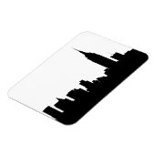 NYC Skyline Silhouette, Empire State Bldg #1 Magnet (Linke Seite)