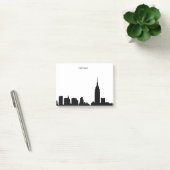 NYC Skyline-Silhouette Post-it Klebezettel (Büro)