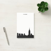 NYC Skyline-Silhouette Post-it Klebezettel (Büro)