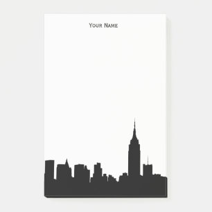 NYC Skyline-Silhouette Post-it Klebezettel