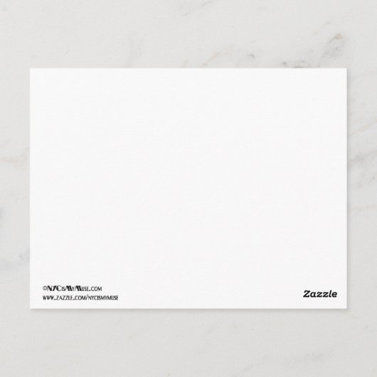 NYC Skyline Silhouette Red Starry Tischnummer (Rückseite)