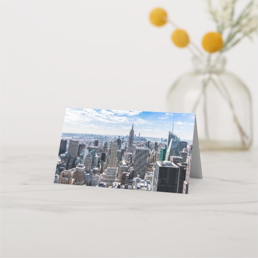 NYC Skyline Star Platzkarten (Rückseite)