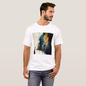 NYC Skyline Street Art T-Shirt T - Shirt (Vorne ganz)