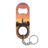 NYC Skyline Sunset Schlüsselbund Flaschenöffner (Rückseite)