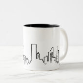 NYC Skyline-Tasse Zweifarbige Tasse (VorderseiteRechts)
