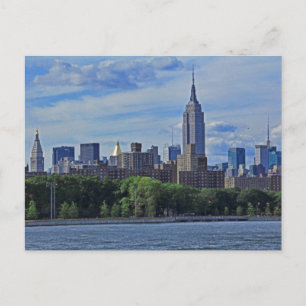 NYC Skyline vom East River 2002 Postkarte