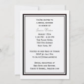 NYC Skyline Washington Sq Etched DIY Bridal Showr Einladung (Rückseite)