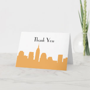 NYC Skyline Wedding Dankeschön Karten