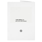 NYC Skyline Weihnachtsknechtschaft Weihnachtskarte (Hinten)