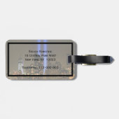 NYC Skyline: WTC 9/11 Tribute In Light 2013 #1 Gepäckanhänger (Rückseite horizontal)