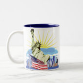 NYC Skyline Zweifarbige Tasse (Links)