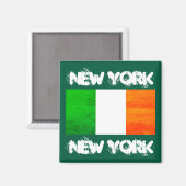 NYC St. Patrick’s Day-Feier - Irische Flagge Magnet (Vorderseite/Rückseite)