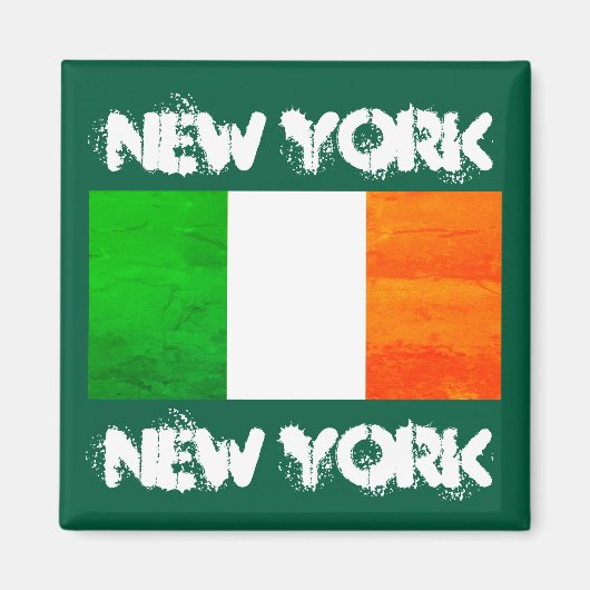 NYC St. Patrick’s Day-Feier - Irische Flagge Magnet (Vorne)