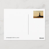 NYC Statue of Liberty Dusk Postkarte (Rückseite)